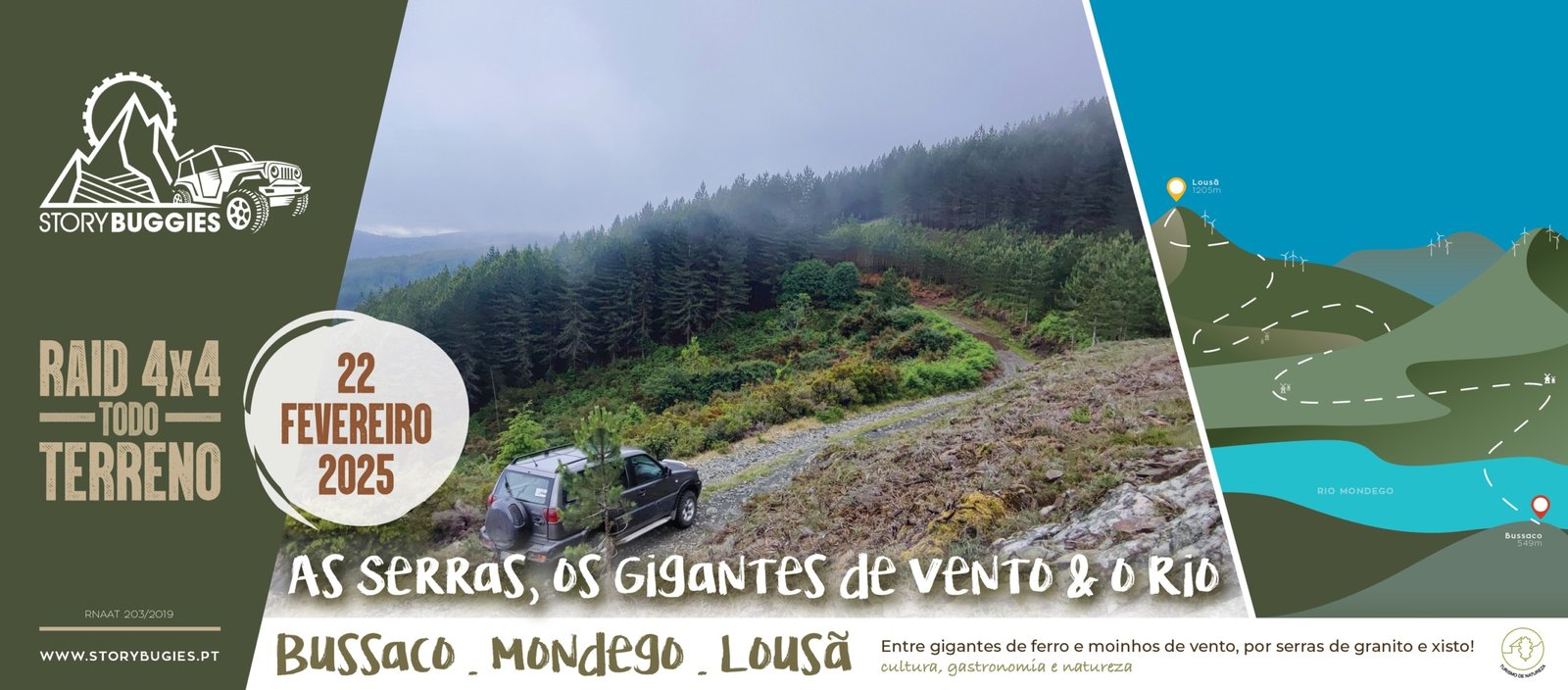 Raid TT – Serras, Gigantes de Vento & Rio